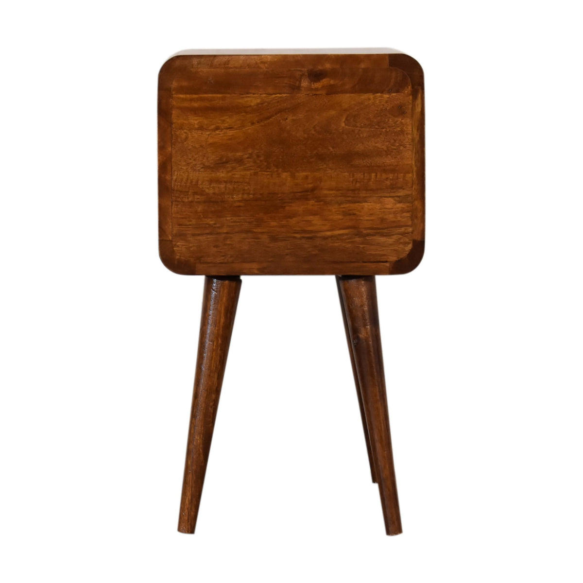 Table de chevet mini 2 tiroirs en manguier massif – Châtaigne – vue 11