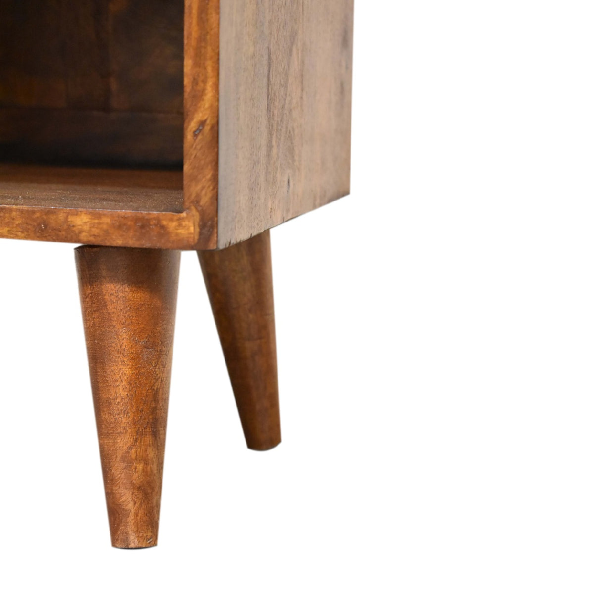 Table de chevet mini à tiroir laiton soleil levant – Châtaigne – vue 8