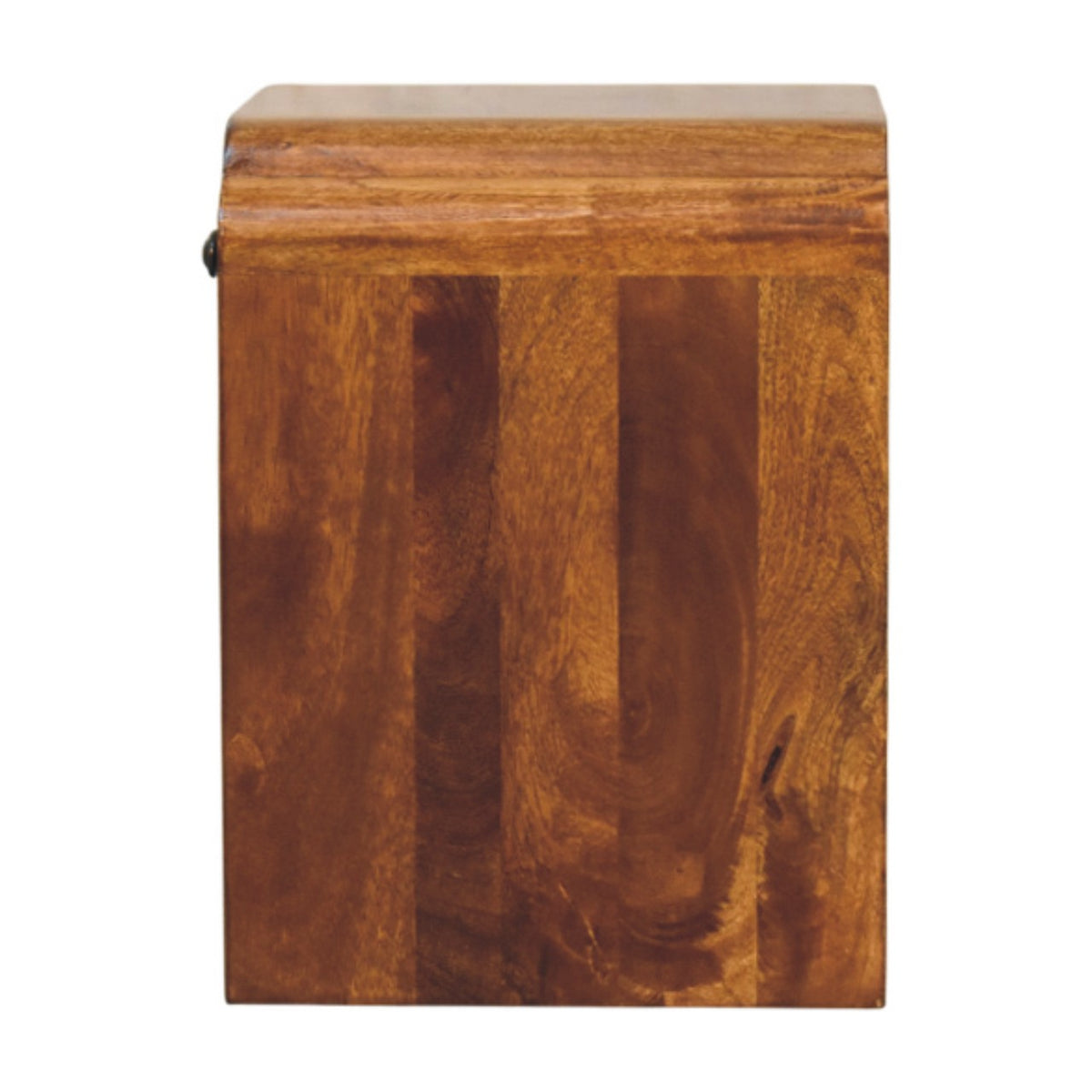 Table de chevet mini festonnée en manguier massif – Châtaigne – vue 8
