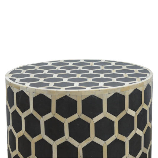 Tabouret d'appoint à incrustations d'os – vue 2