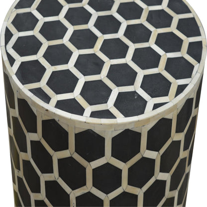 Tabouret d'appoint à incrustations d'os – vue 3